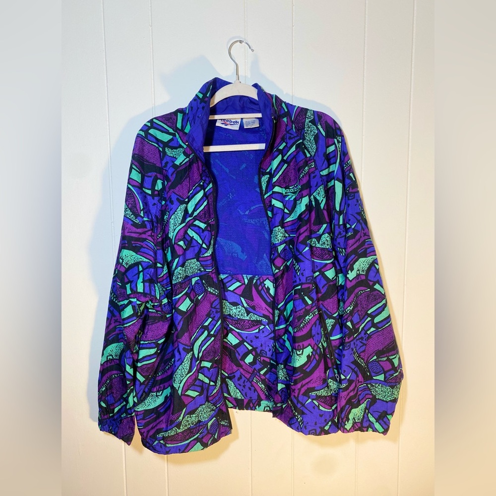 A 1986-1996 Vintage Reebok Windbreaker, Men’s Large